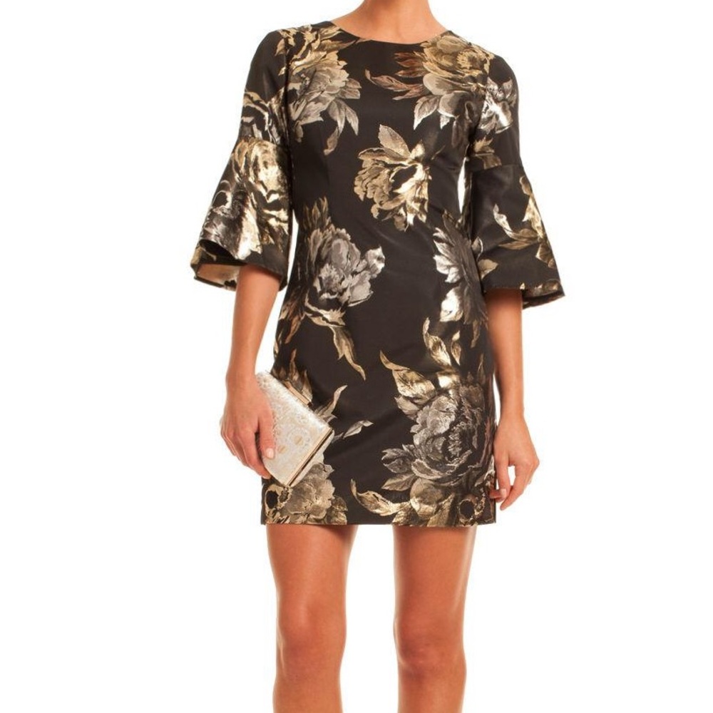Trina Turk Rachelle Jacquard Sheath Dress Bell 2 - Picture 7 of 8